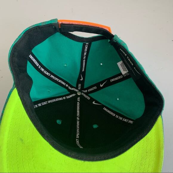 Nike True Kevin Durant KD Snapback Flat bill Hat Cap Green Orange OSFM - Picture 4 of 11